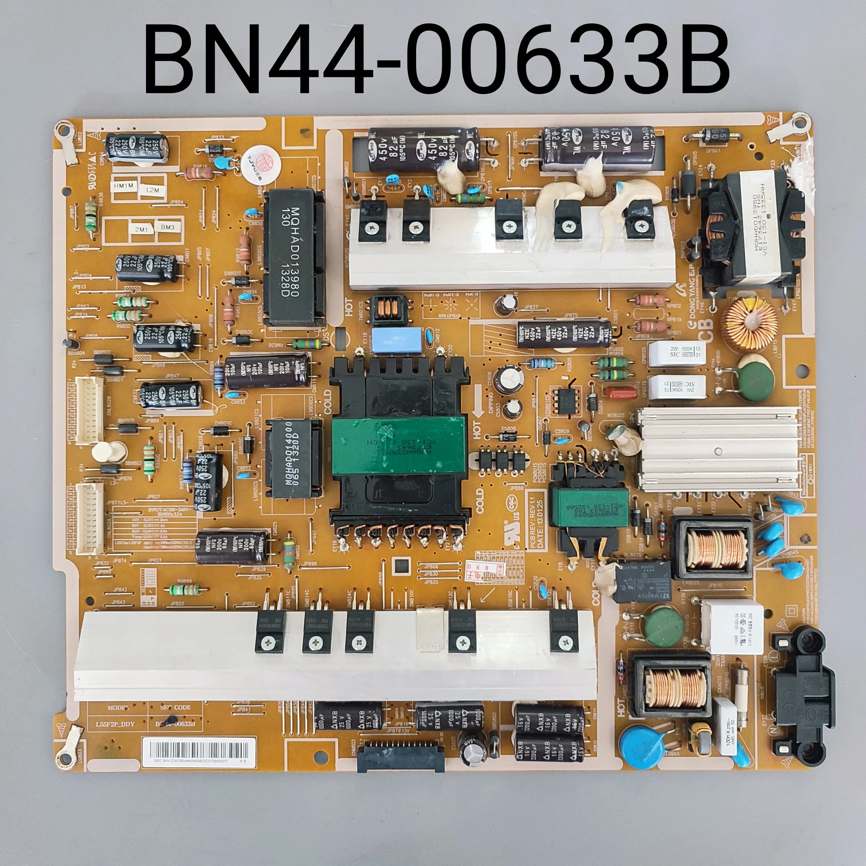 

BN44-00633B L55F2P_DDY Power Board is for UN55F7500AF UE55F7000ST UE55F7000AT UE55F7090SL UA55F7500BM UE55F7090SLXZG 55 Inch TV