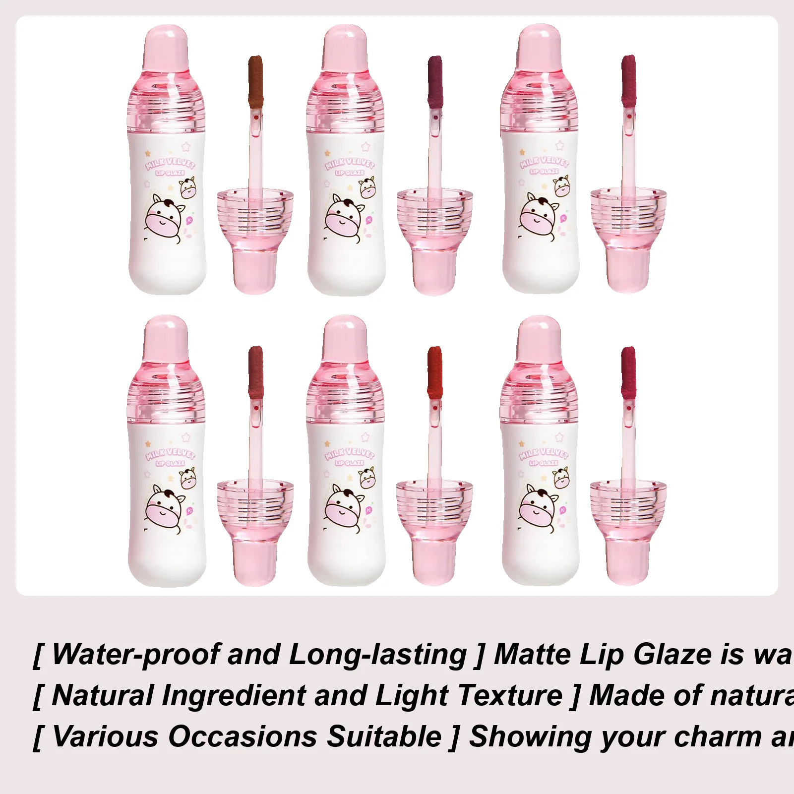 Nude Lip Gloss Matte Liquid Lipstick Makeup Long Lasting Waterproof Sexy Red Pink Lip Glaze Lip Gloss Liquid Matte Lipstick