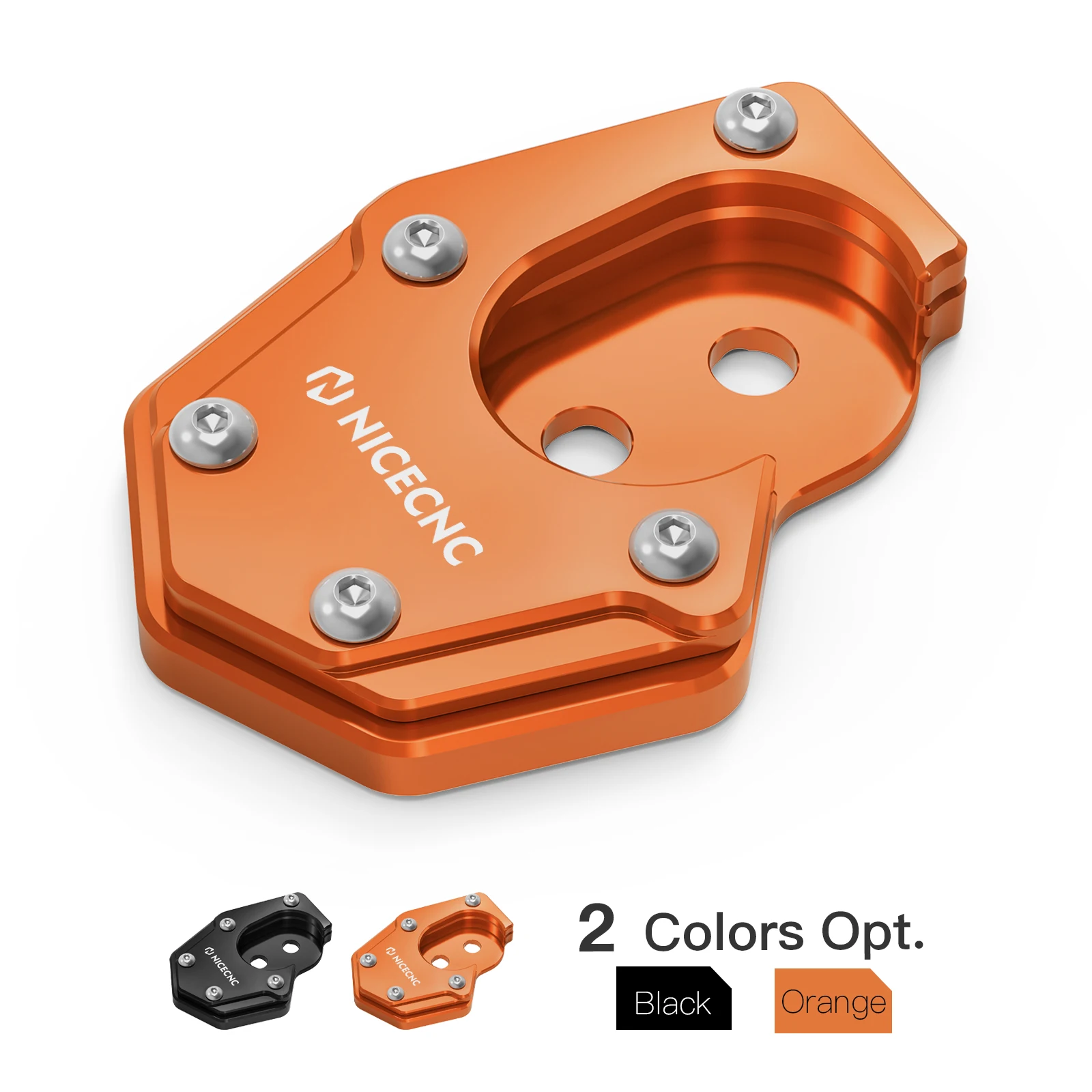 For KTM 690 Enduro R/SMCR 790 890 Adventure R/Rally NICECNC Kickstand Extension Pad Enlarger for Husqvarna 701 Enduro Norden 901