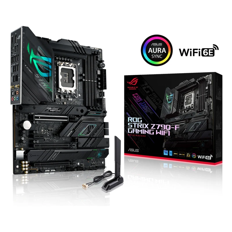 ASUS ROG STRIX Z790-F GAMING WiFi 6E LGA 1700 Intel 13Th&12Th Gen ATX Gaming Motherboard 16+1 Power Stages DDR5 4xM.2 Slots PCIe