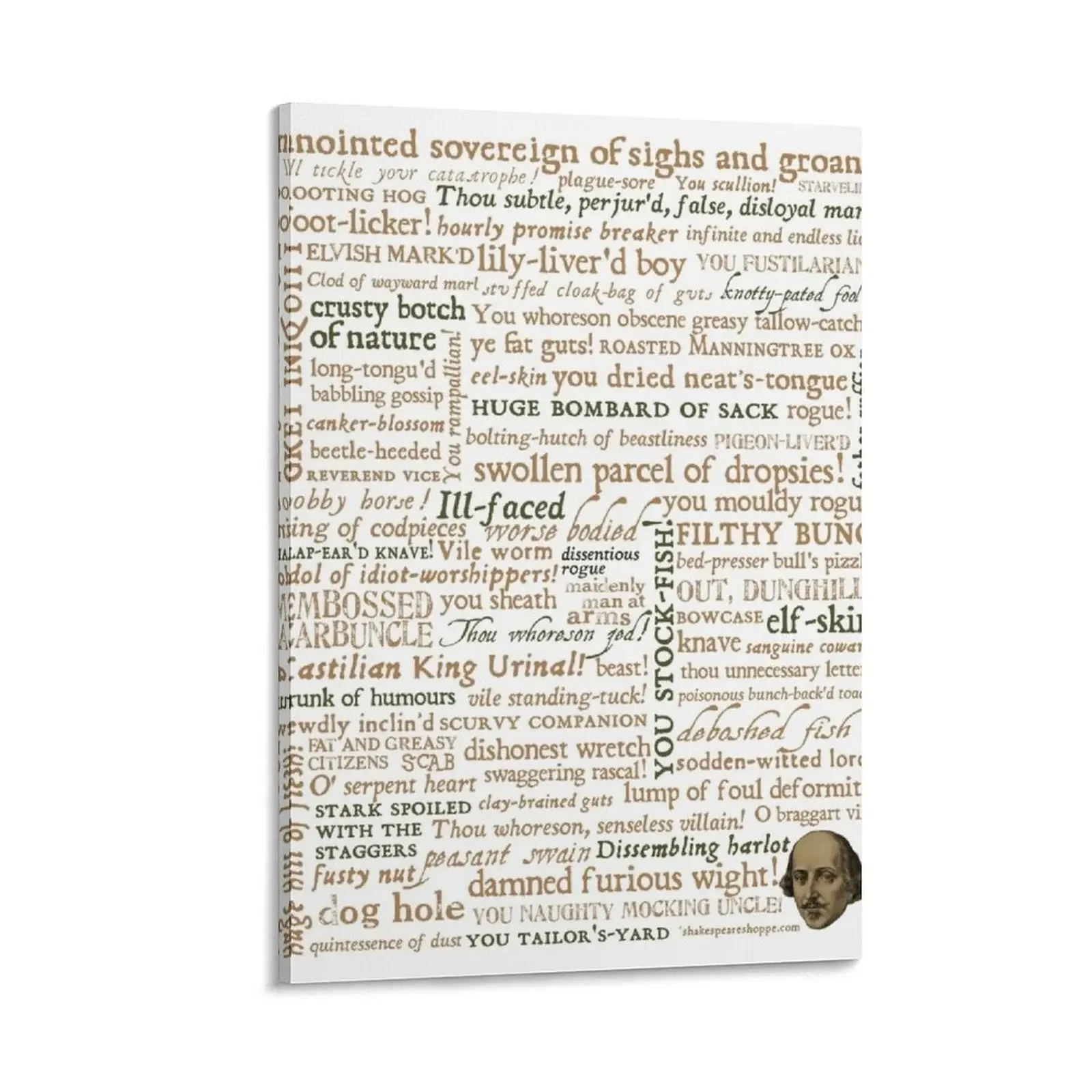 

Shakespeare's Insults Collection - Revised Edition (by incognita) Canvas Painting aesthetic room decoration