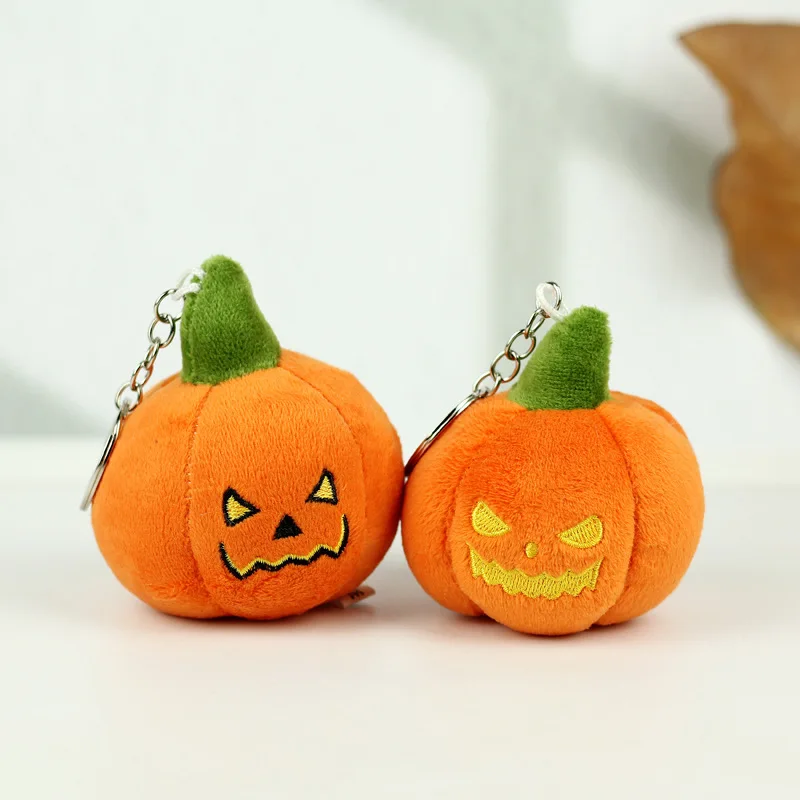 7CM Halloween Pluche Spook Sleutelhanger Creatieve Spookachtige Pompoen Decor Leuke Tas Rugzak Accessoires Ornamenten Vakantie Kerstcadeau