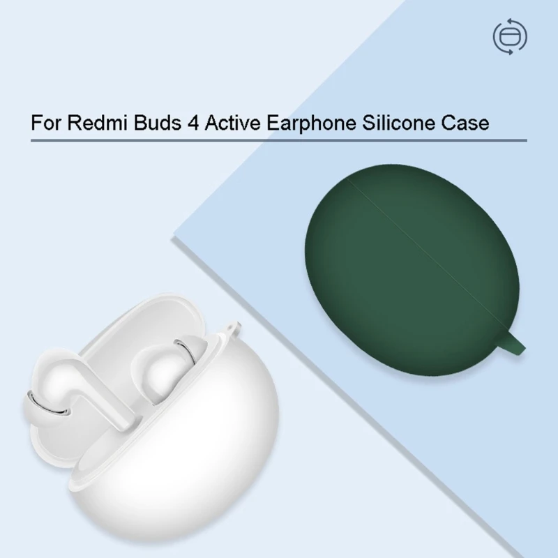 Wireless Earphone Protective Case For Redmi Buds 4 Active Soft Silicone Earbud Protector  Lightweight Shockproof Cover