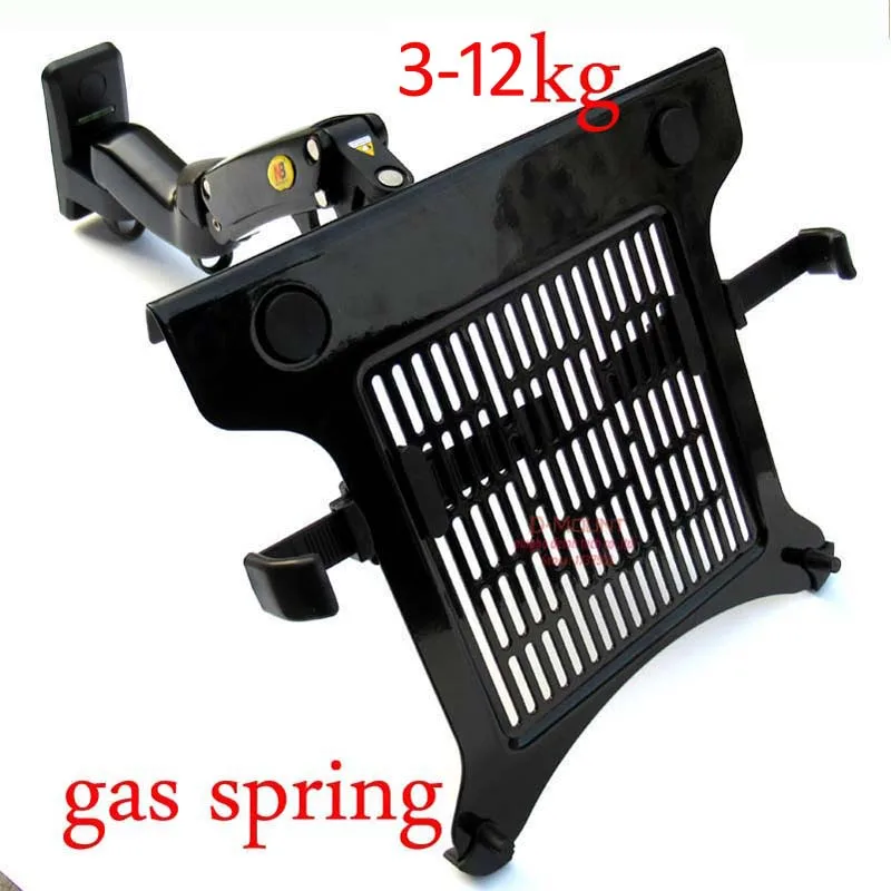 

F150 F15T 1-6kg 100x100 Gas spring dual arm laptop wall mounted bracket 13"-27" notebook holder stand aluminum restractable