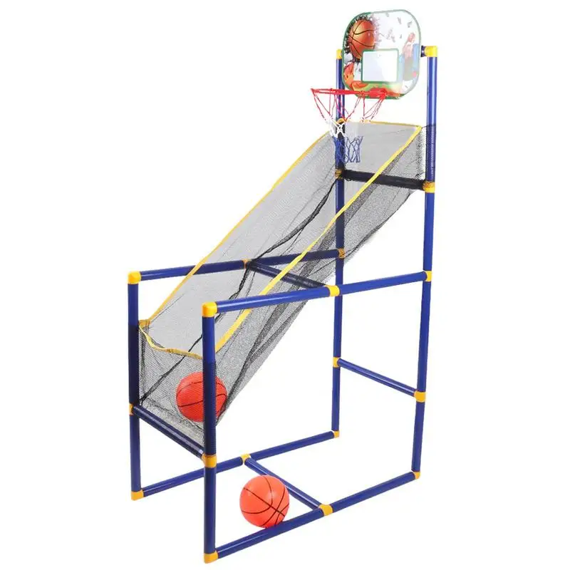 Máquina de tiro de baloncesto para interiores, juego de baloncesto Arcade portátil para niños, conjunto de juegos deportivos, juguete de entrenamiento de baloncesto para niños