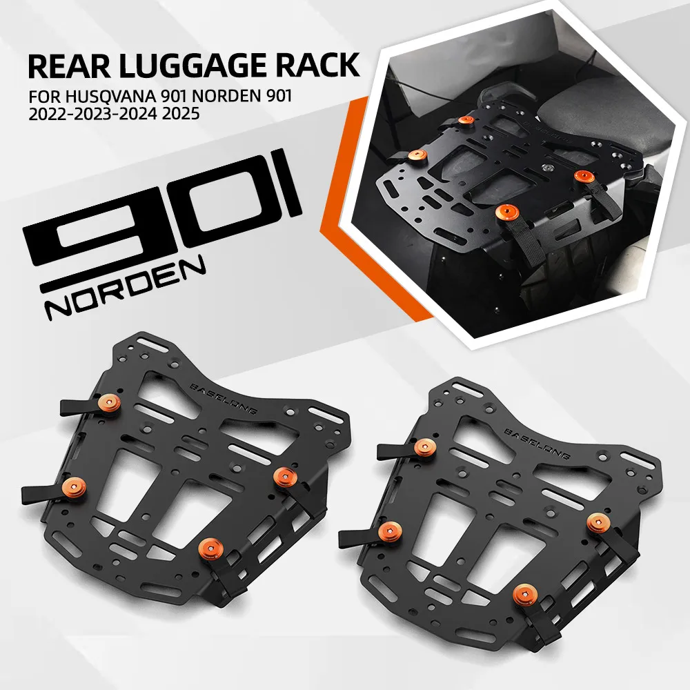 FOR Husqvana 901 Norden 901 2022-2023-2024 2025 Rear Luggage Rack Top Case Strong Support Tail Storage Cargo Carrier Bracket