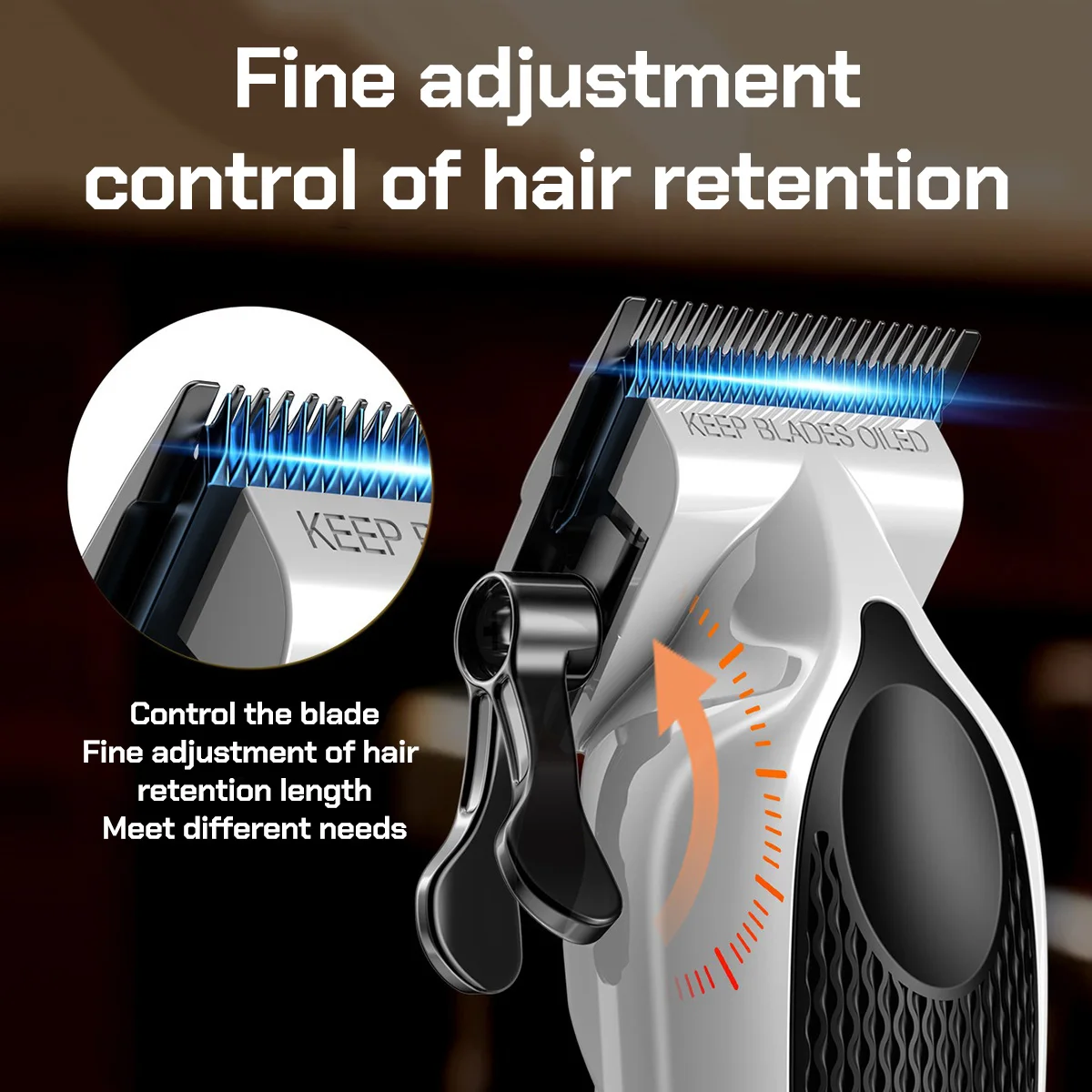 المهنية 9000 دورة في الدقيقة جميع المعادن الحلاق مقص الشعر DLC شفرة الكهربائية المتقلب LED عرض آلة تصفيف الشعر أدوات الصالون 2582