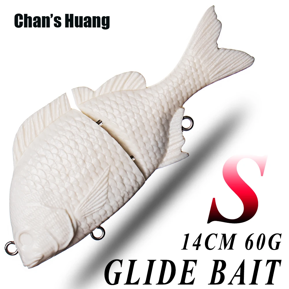 

Искусственные тонущие приманки Chan's Huang, 5,51 дюйма, 2,11 унции, неокрашенные, глайд-бейты, 8 шт., снасти для крупной рыбы