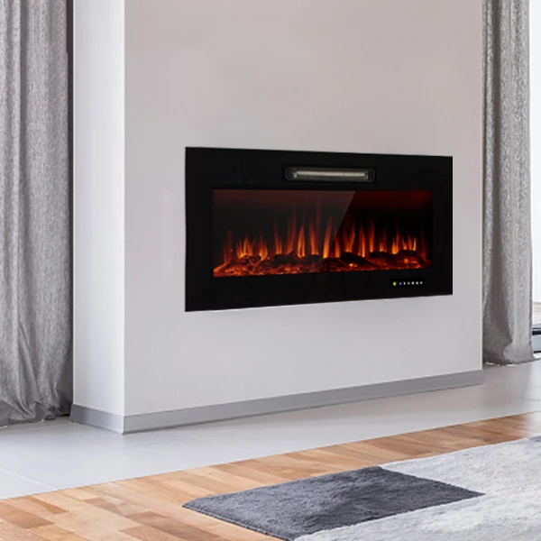 

Индивидуальный OEM бытовой настенный электрический каминный обогреватель 3D Flame Dec с дистанционным управлением