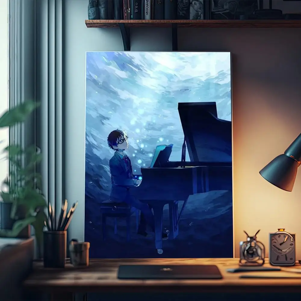 Your Lie In April Poster Classic Movie Posters Waterproof Paper Sticker Coffee House Bar Decor Art Wall Stickers