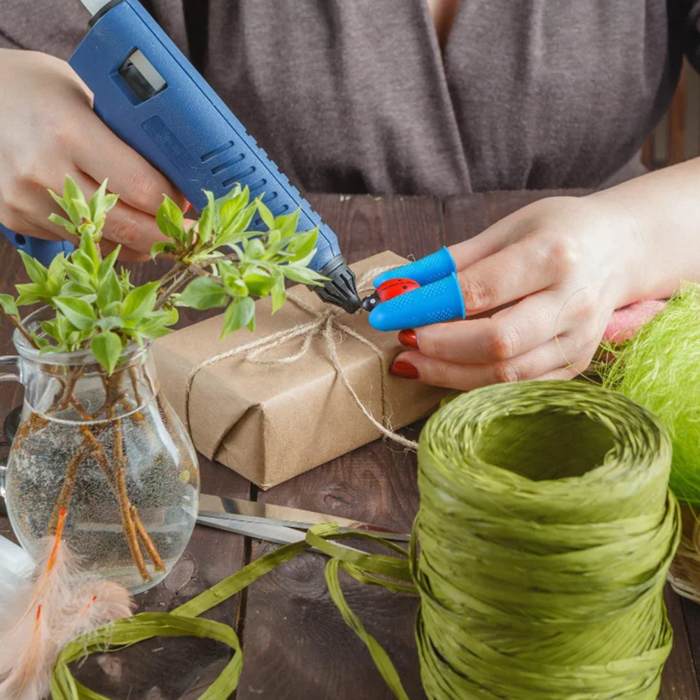 

12Pcs Silicone Finger Cover High Temperature Resistance Elastic Finger Protector Waterproof Protective Cover for Men Women