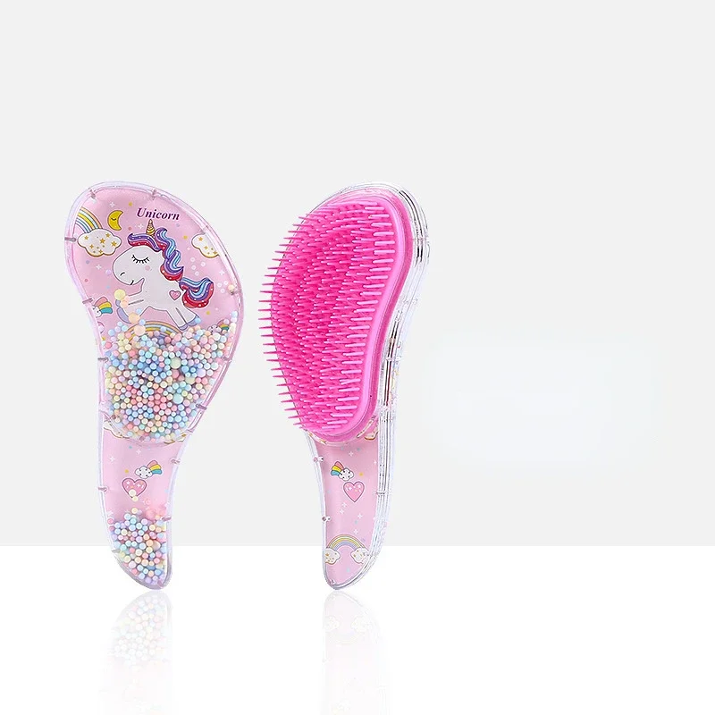 Star Magic Combs Antistatische Massage-Einhorn-Haarbürsten, Tangle Detangle Duschmassage-Haarbürste, speziell für Echthaar-Perücken – Detail 19