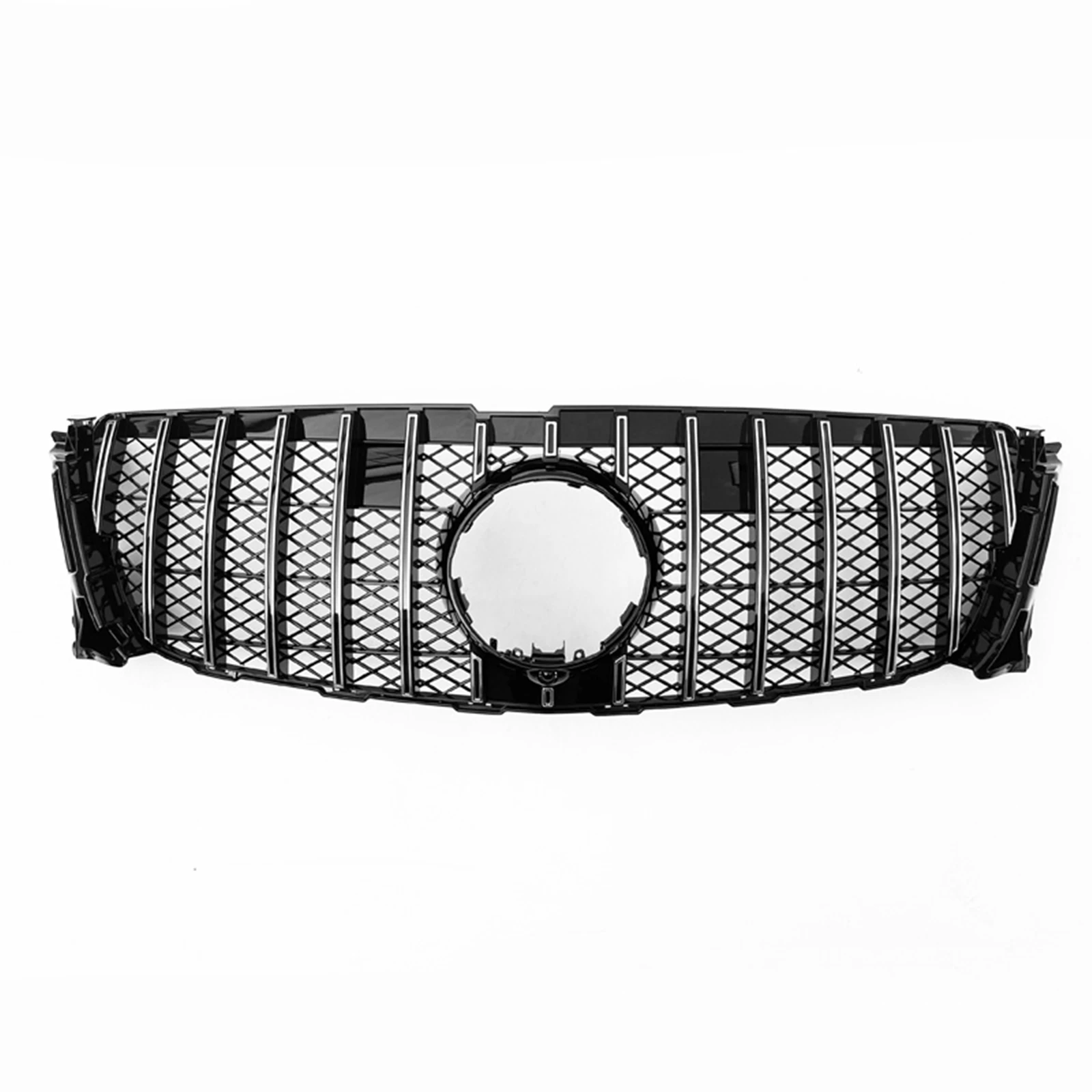 Grill Front Grille For Mercedes Benz GL Class X166 GL350 GL400 2013 2014 2015 GT Style Silver/Black Upper Bumper Hood Mesh Grid