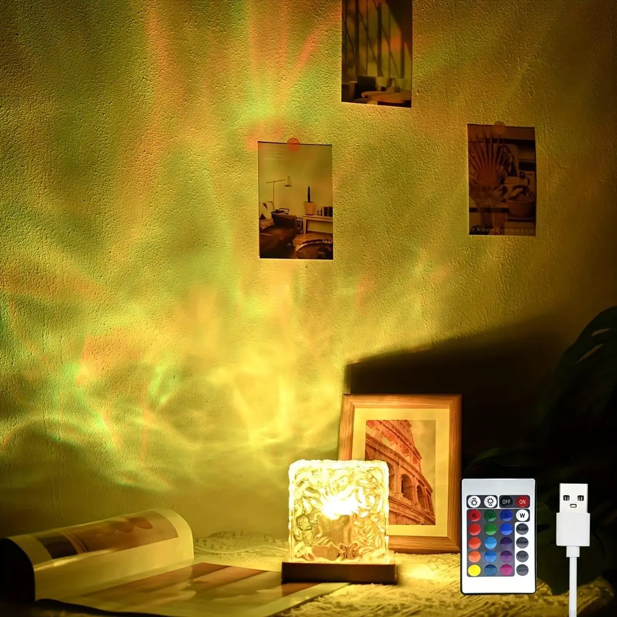 

16 Colors Ocean Wave Galaxy Projector Light with Remote for Bedroom Decor