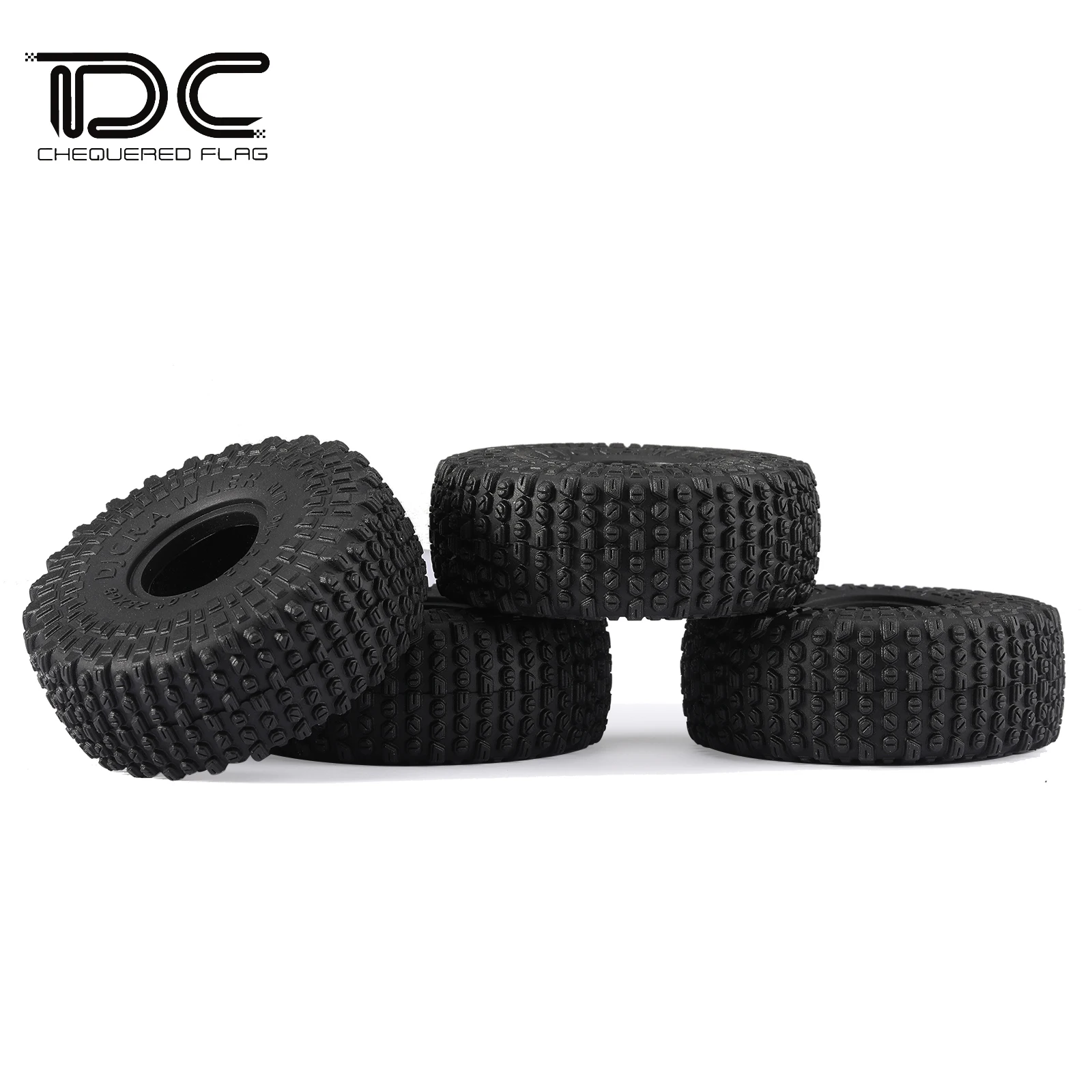 DC 1 inch Tires M/T Super Soft Rubber 1/24 RC Crawler Truck Car Parts for TRX4M 1/18 RC Crawler Axial SCX24 FMS FCX24 RC Car