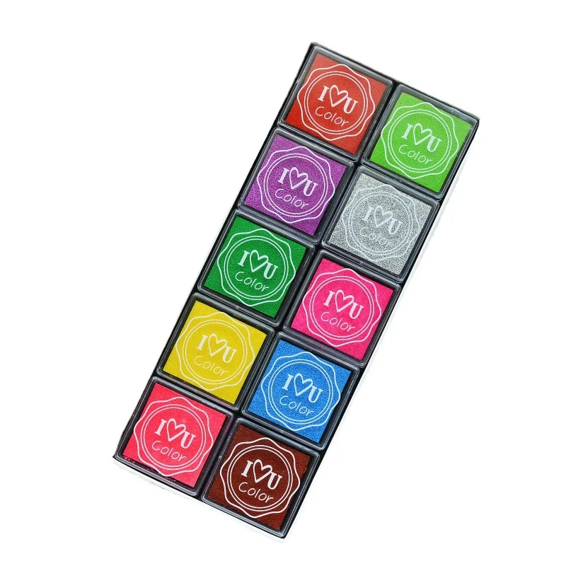 20pcs/lot 20 colors DIY Scrapbooking Vintage Crafts Ink pad Colorful Inkpad Stamps Sealing Decoration Stamp