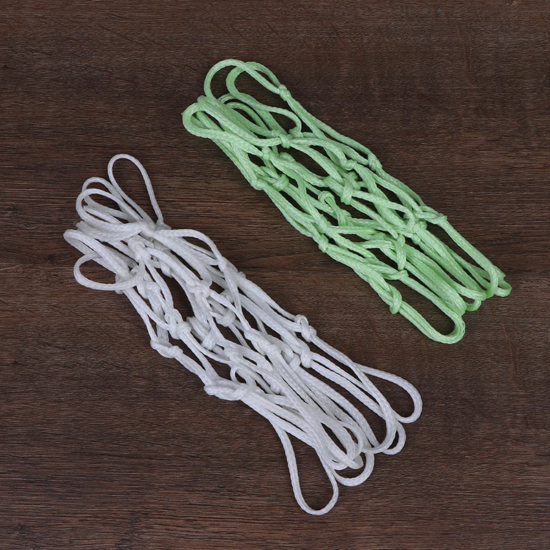 ตาข่ายบาสเก็ตบอลเรืองแสง 1 ชิ้น ห่วงบาสเก็ตบอลตาข่ายสำหรับฝึกซ้อมกลางแจ้ง ตาข่ายเรืองแสง