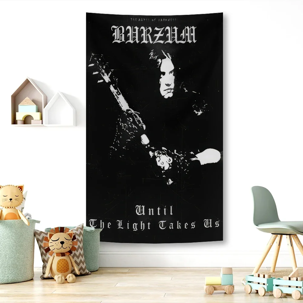 Norwegian Burzum Band Poster Tapestry Banner Music Album Bohemian Demon Bedroom Bedside Bar Wall Decoration Flag