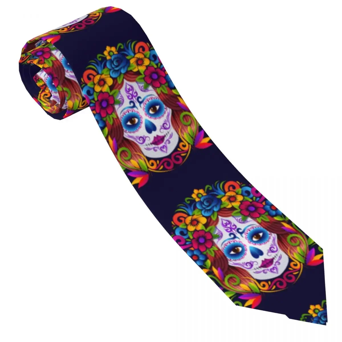 Sugar Skull Neckties Fashion Neck Ties for Men Accessories Gravatas Gift