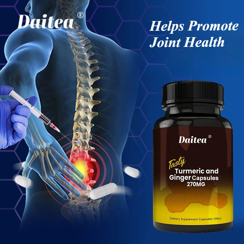 

Curcumin - Helps Promote Joint Health, Antioxidant, Supports Immune, Heart and Digestive Health - 120 Capsules