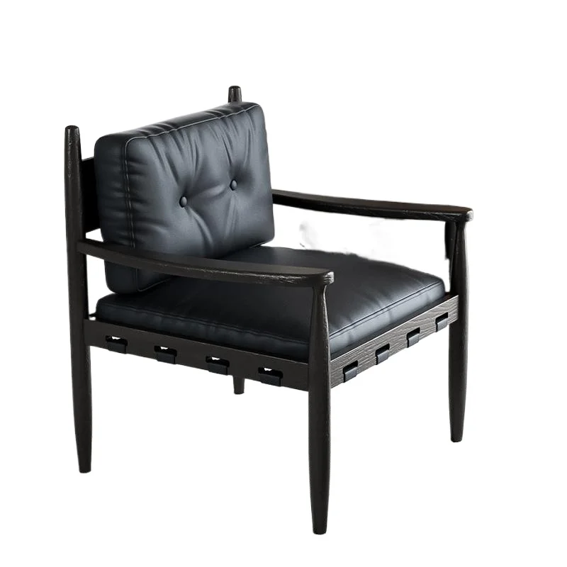 Sillas de Salón Italianas Negras de Diseño, Decoración de Tendencia, Sillas de Diseño Ocasional, Muebles Modernos para Salón, Fauteuil De Salon