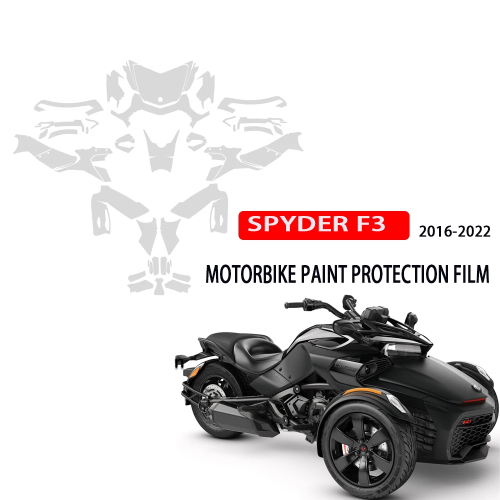 Fits SPYDER F3 Paint Protection Film 2016-2022 For CAN AM SPYDER F3 PPF Complete Paint Anti-scratch TPU Protection