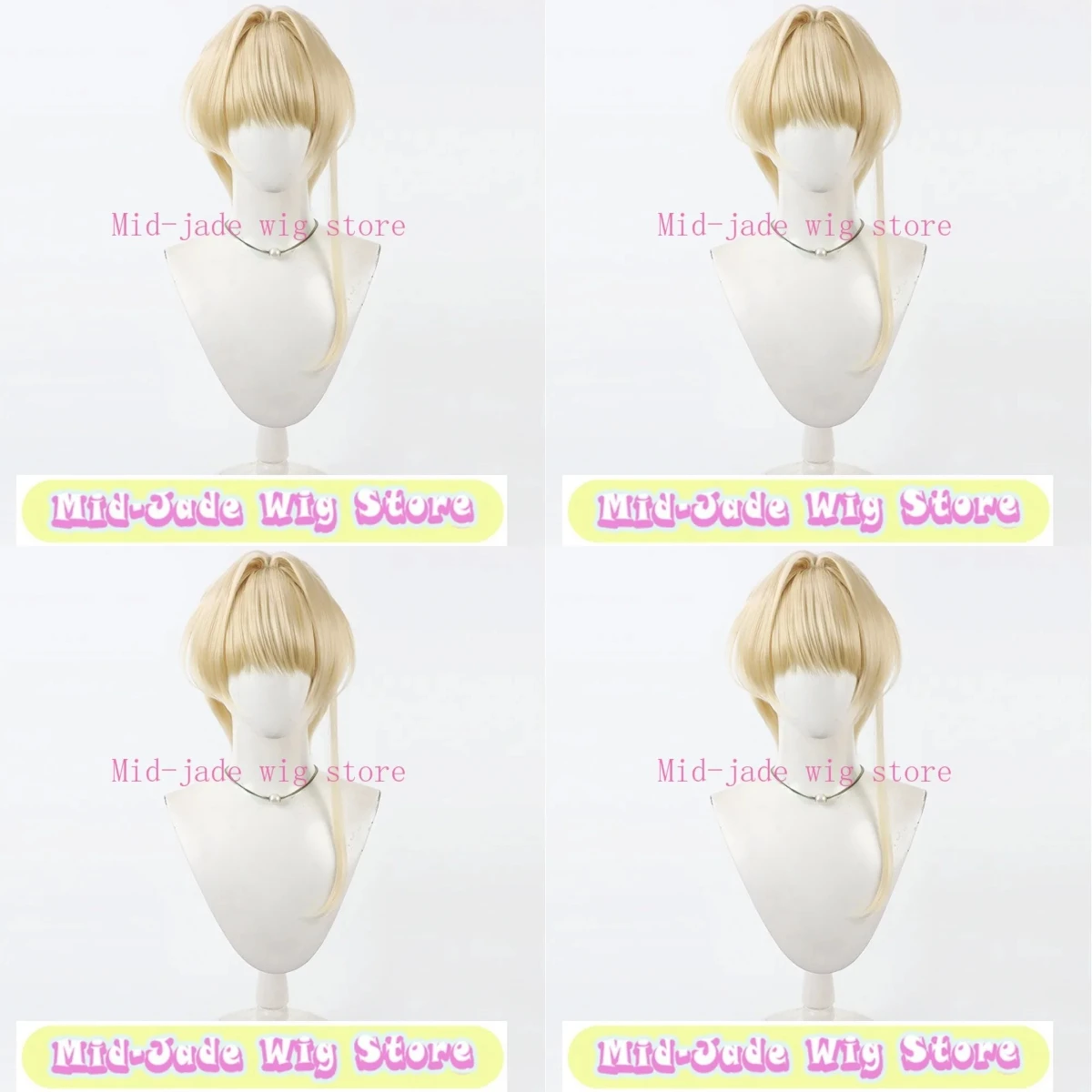 

Archive Asuma Toki Cosplay Wig Blonde Yellow Streaks Short Hair Heat Resistant Fiber for Gaming Fans Party Role Play