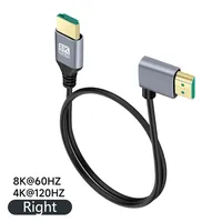 90 Degree HDMI 2.1V Cable Cord 8K 60Hz 4K 120Hz Ultra High Speed 48Gbps EARC ARC HDCP HDR for HDTV Laptop Projector PS4 PS5