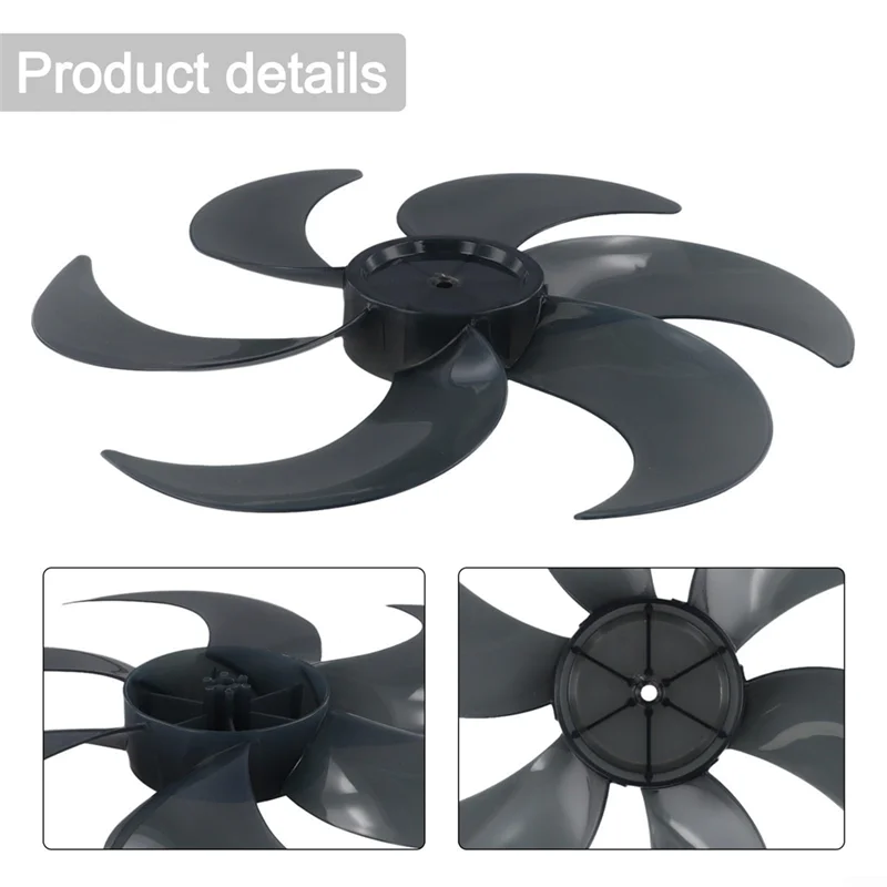A68M-Universal Replacement Fan Blades Plastic With Nut Covers Silent Design For Standing Pedestal Fans Table Fan Accessories