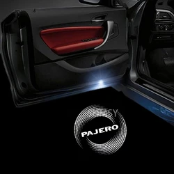 LED 자동차 문짝 레이저 프로젝터 램프 액세서리, 신호등, 미쓰비시 PAJERO V87 V93 V97 V33 4 2 3 2006-2016 2017 2018, 2 개