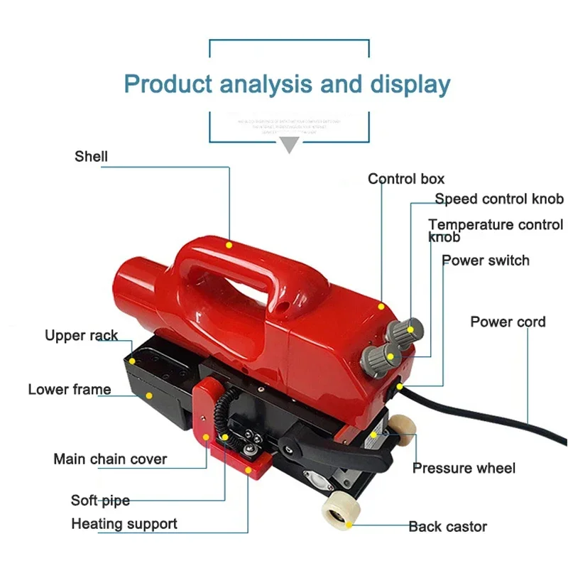 Semi-Automatic Welding Machine Geomembrane Welder Suitable For PVC Plastic Waterproofing Membrane Drainage Board