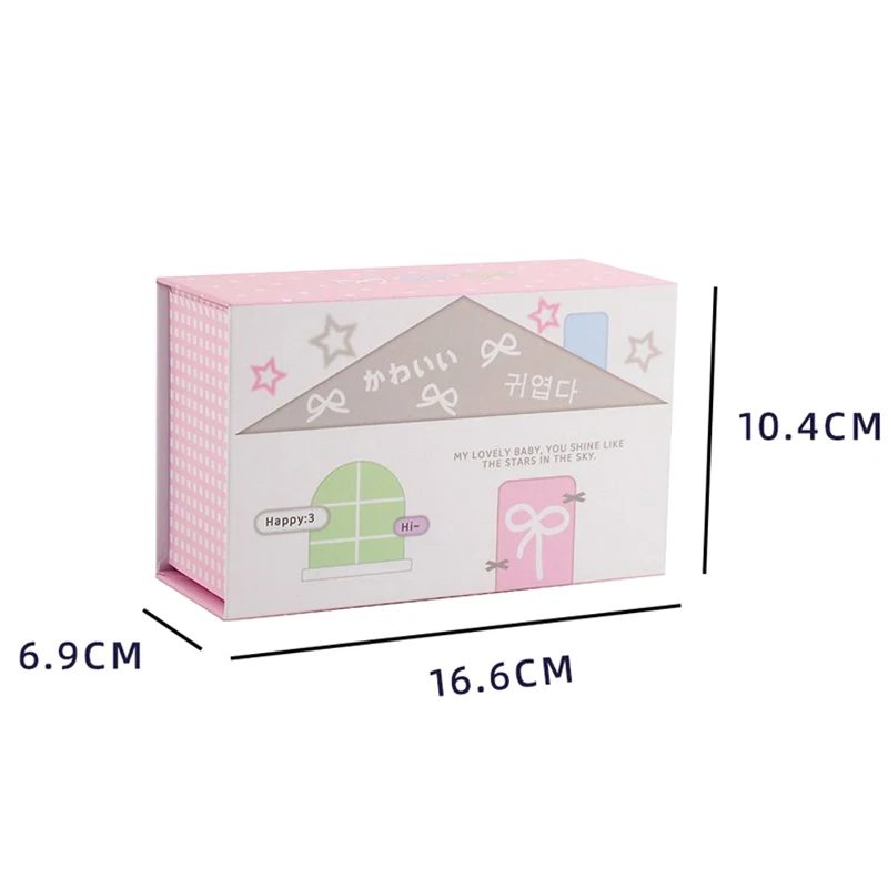 Kawaii 3 inch House Series Kpop Photocards Collect Box Small Cards Storage Box Classification Box Stationery Gifts