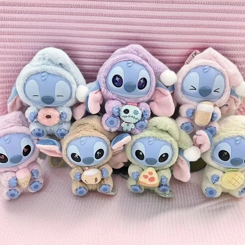

New Disney Stitch Eat Before Bed Blind Box Vinyl Bag Charm Cute Doll Box Mystery Toy Birthday Christmas Gift