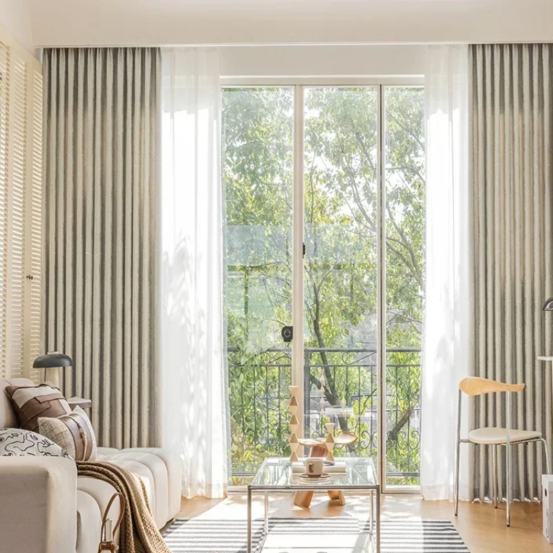 

Curtains For Living Dining Room Bedroom New American Light Luxury High-end Atmospheric Modern Shading