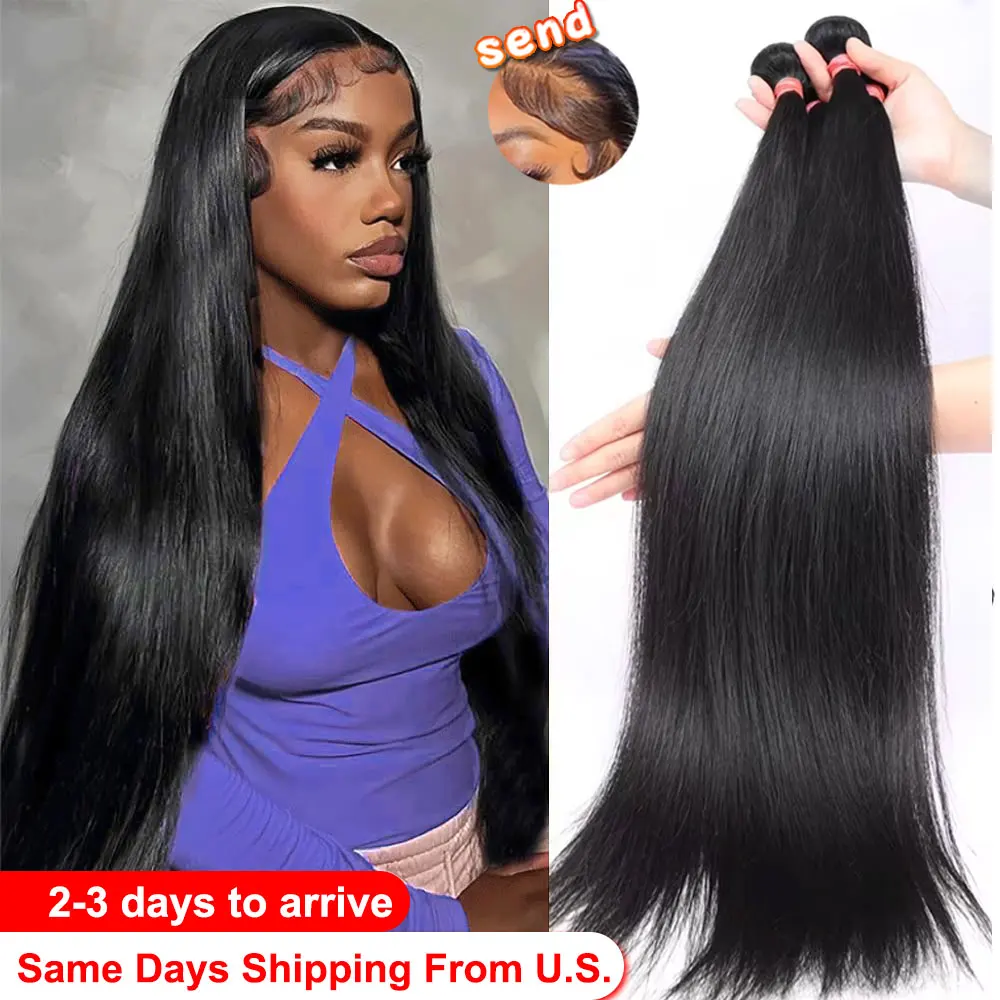 12A حزم مستقيمة 100% حزم الشعر البشري الخام البرازيلي غير المجهزة 1/3/4/5 قطعة عذراء الشعر بالجملة تمديد للنساء