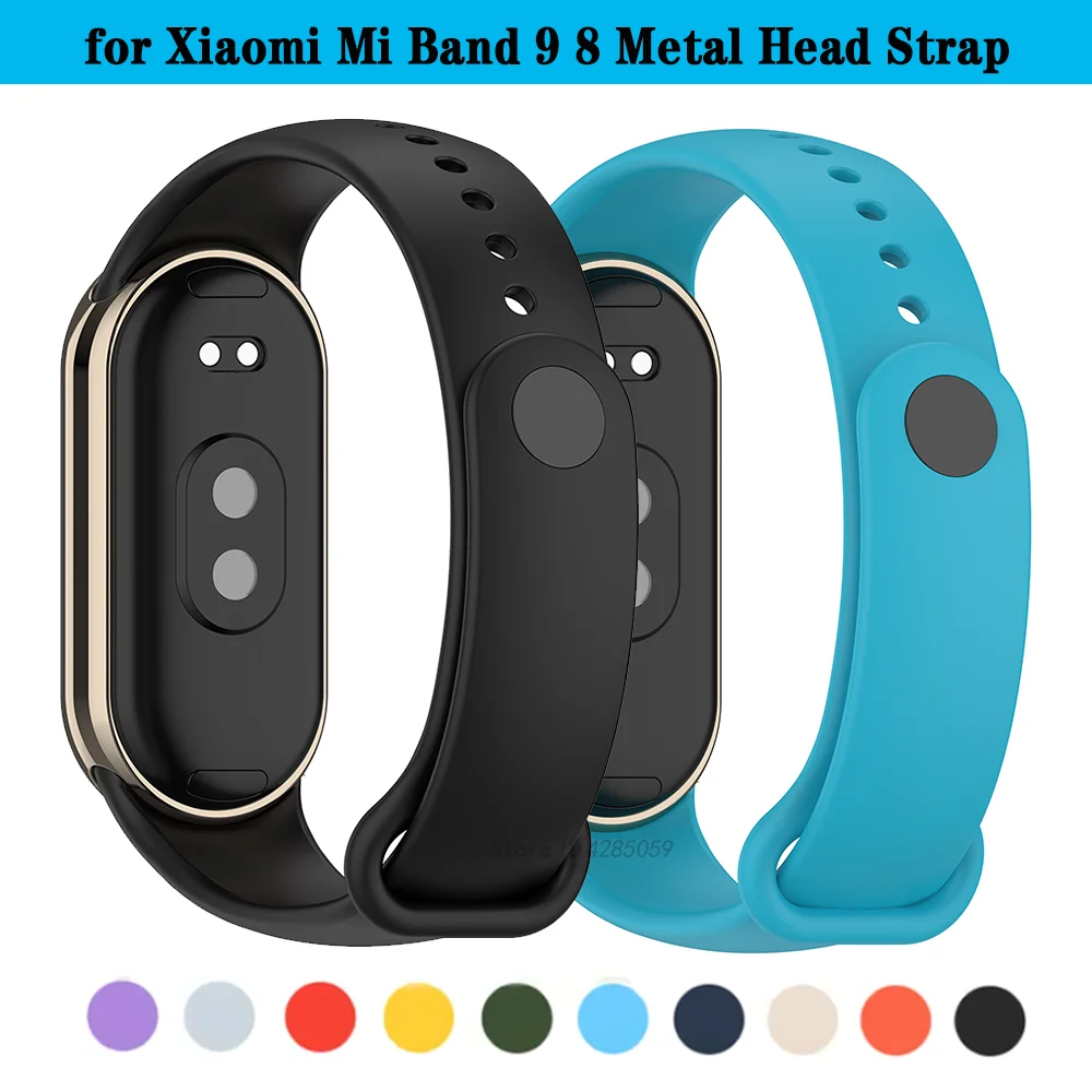 Cinturino in Silicone per Xiaomi Mi Band 9 cinturino sportivo braccialetto di ricambio per cinturino per Mi band 8/8 NFC Smart Band correa accessori