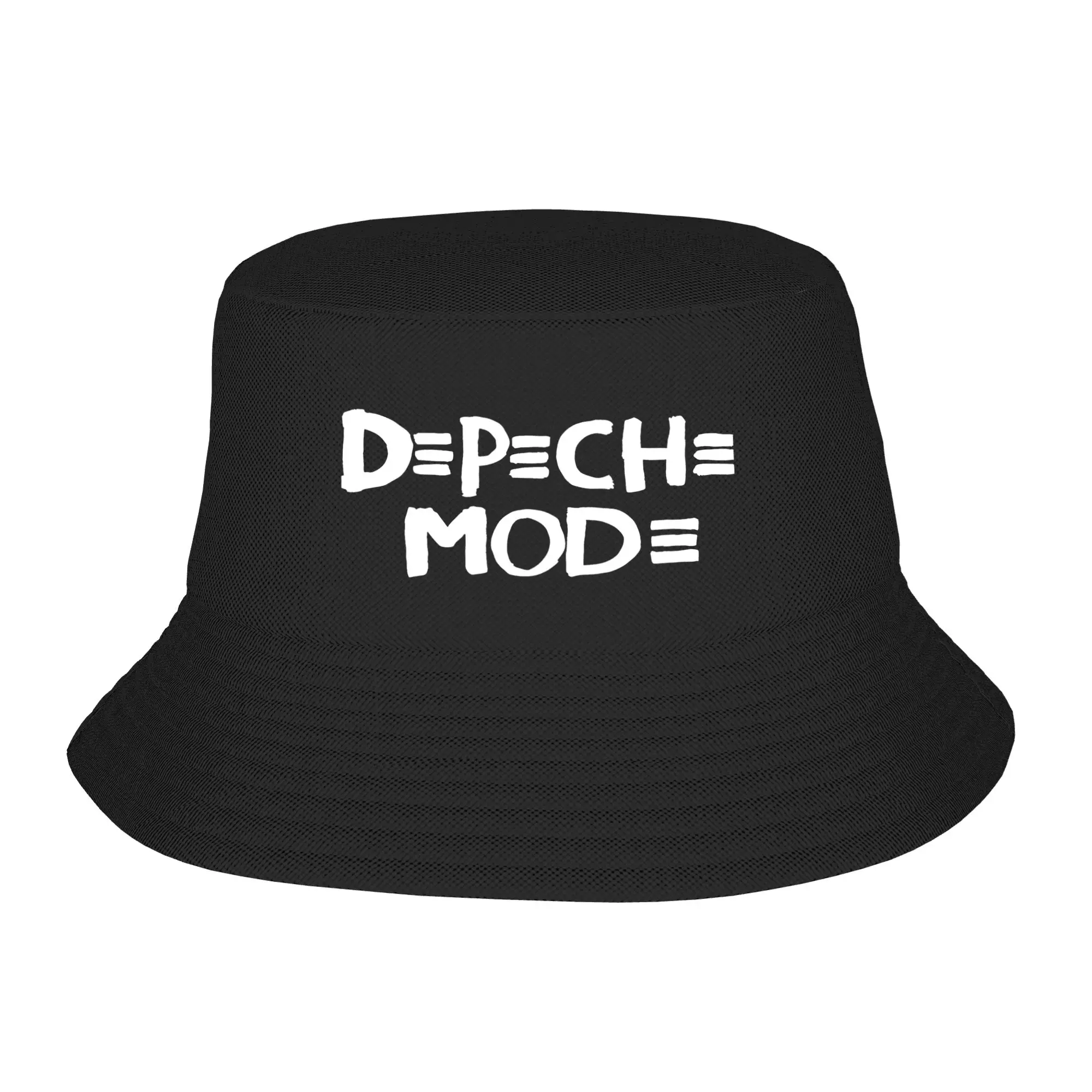 Depeche Music Band Bucket Hat For Couple Mode  Fisherman Hats Korean Vacation Caps Foldable Hawaii Graphic Sunscreen Hats