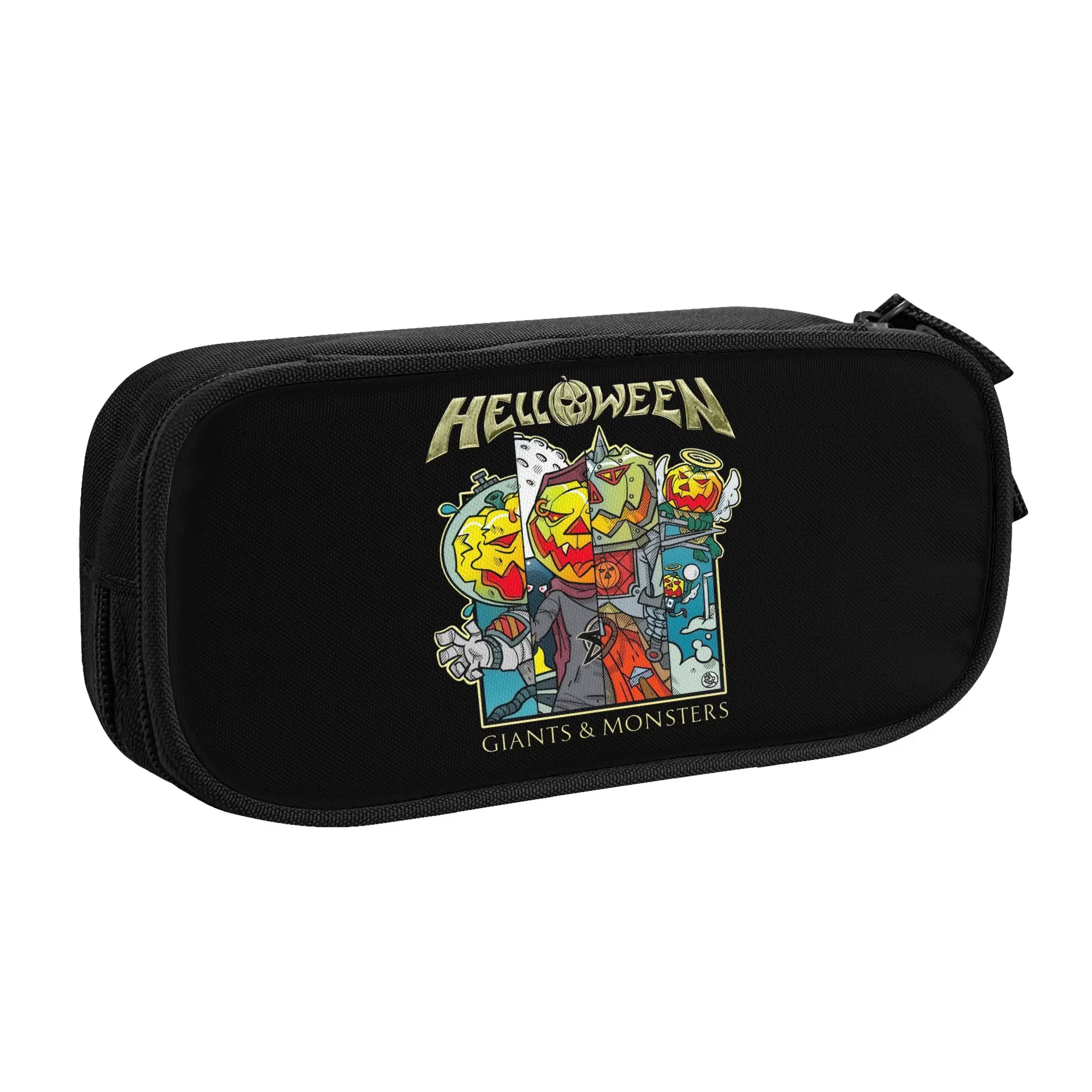 Helloween German Power Heavy Metal Band  Pencil Cases for Girl Boy Large Capacity  Pen Box Bag School Accessories