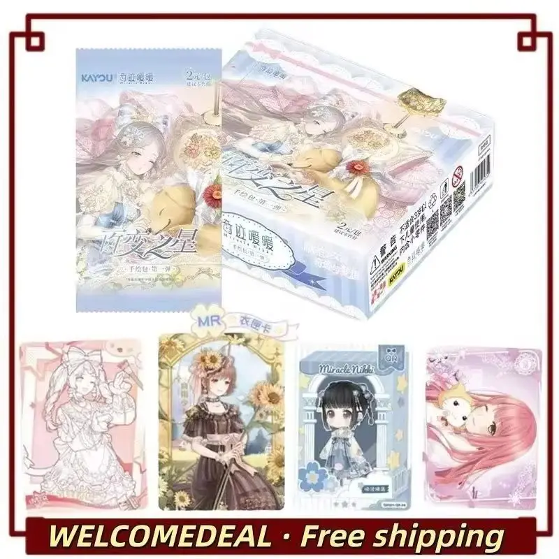 KAYOU Genuine Miracle Nikki Cards Versatile Star Thousand Painting Pack Dress UP Series Cute Girl Anime Collection Cards Toys