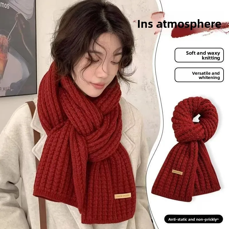 

Зимний шарф женский мужской толстый вязаный шарф массивный длинный теплый шарф для путешествий офисные теплые кашемировые шарфы Neckercheif