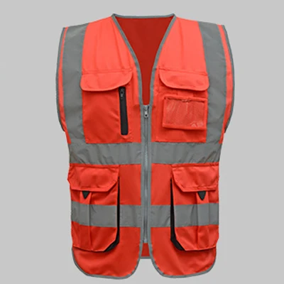 SFvest  High visibility Construction work uniforms safety reflective vest safety vest company  logo printing