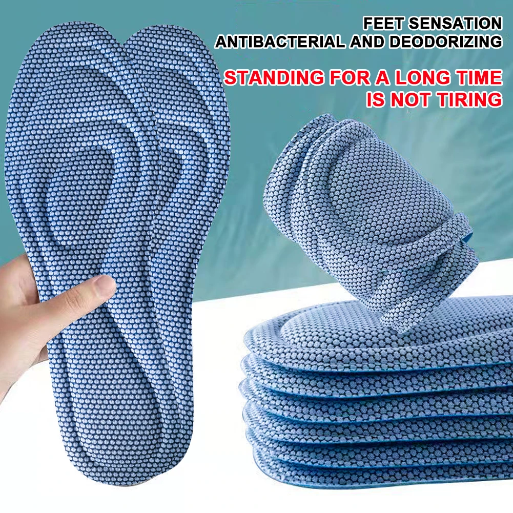 Memory Foam Insoles Sport Insoles for Shoes Women Men Massage Shoe Pads Deodorant Breathable Cushion Running Insoles for Feet