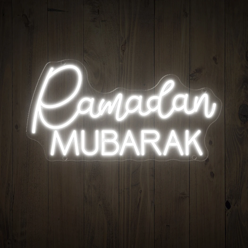 

Islamic Holiday Decor Ramadan Mubarak Neon Sign Light Home Yard Wall Art Decor Party Decoration