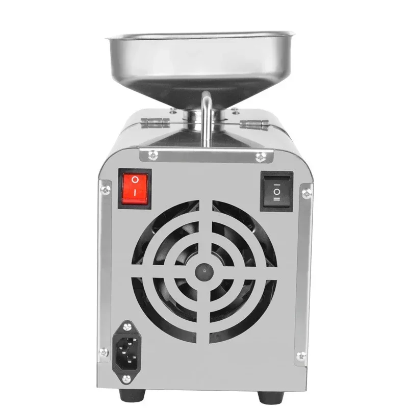 110V/220V Stainless Steel Oil Press Machine 610W Household Flaxseed Peanut Sesame Butter Oil Press 3-5Kg/H