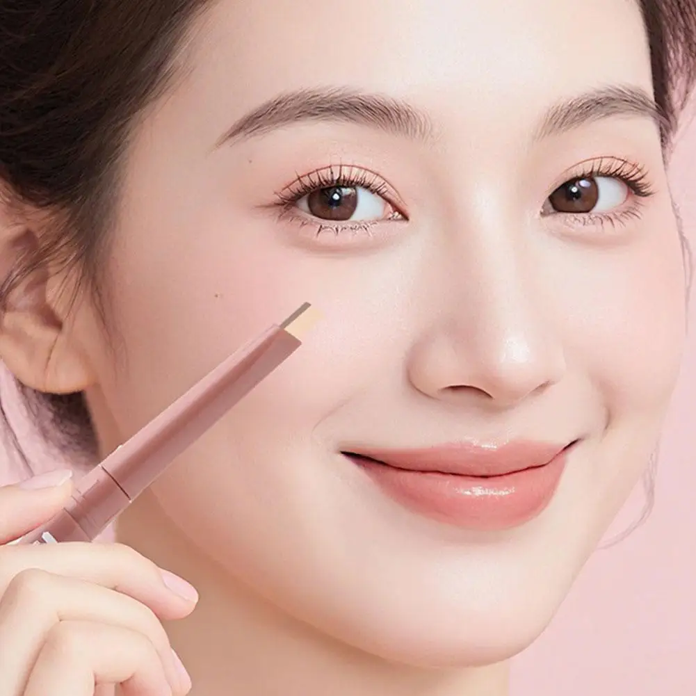 簡単に色付けられる 自然な立体感 硬くならない ダブルカラー シルクワームペン 明るくする ダブルヘッド 2-in-1 ペン