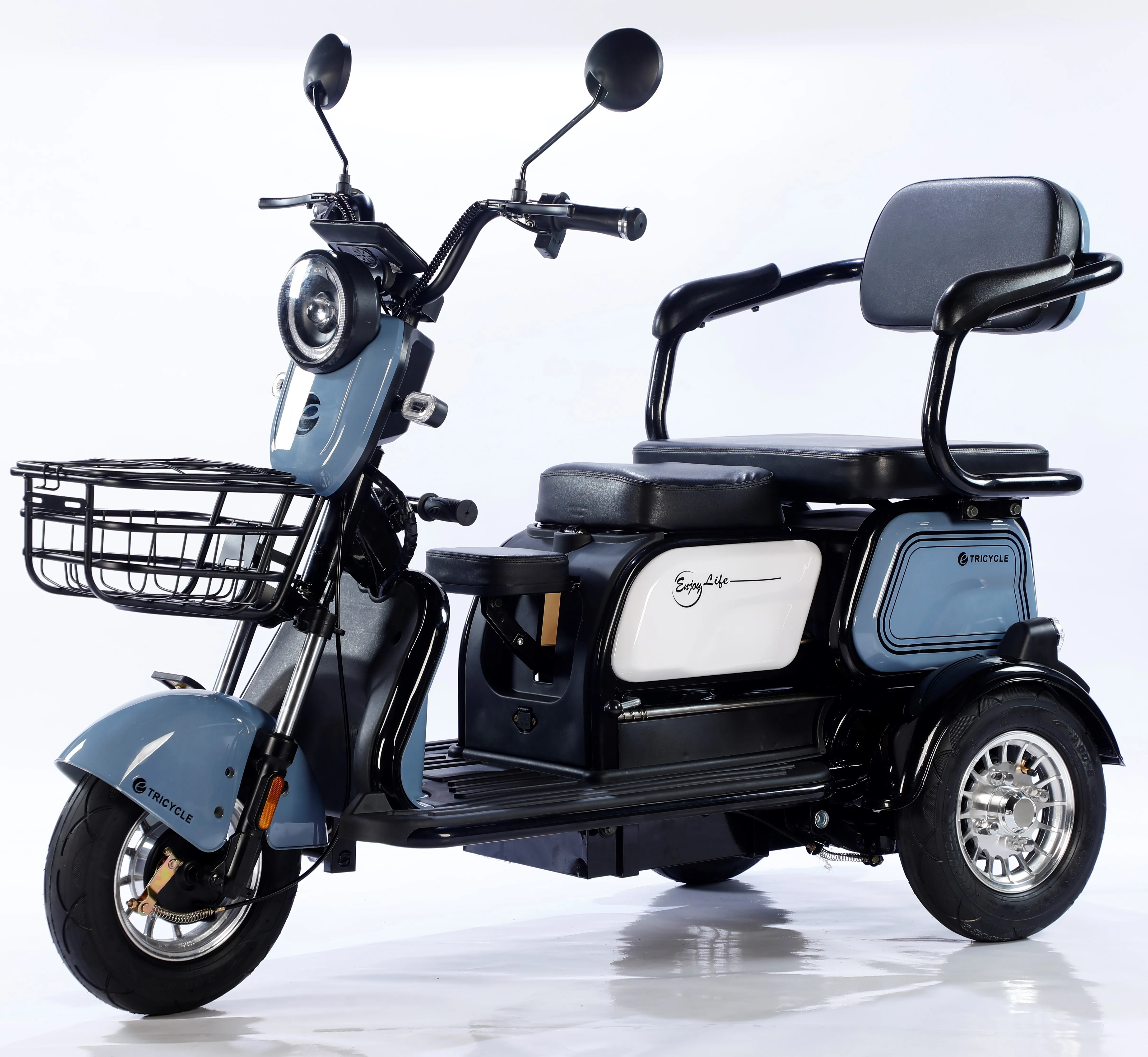 

Популярный электрический трицикл X3, модель 600W 48/60V, для дома, малогабаритный, для женщин, перевозки детей, пожилых людей, с аккумулятором