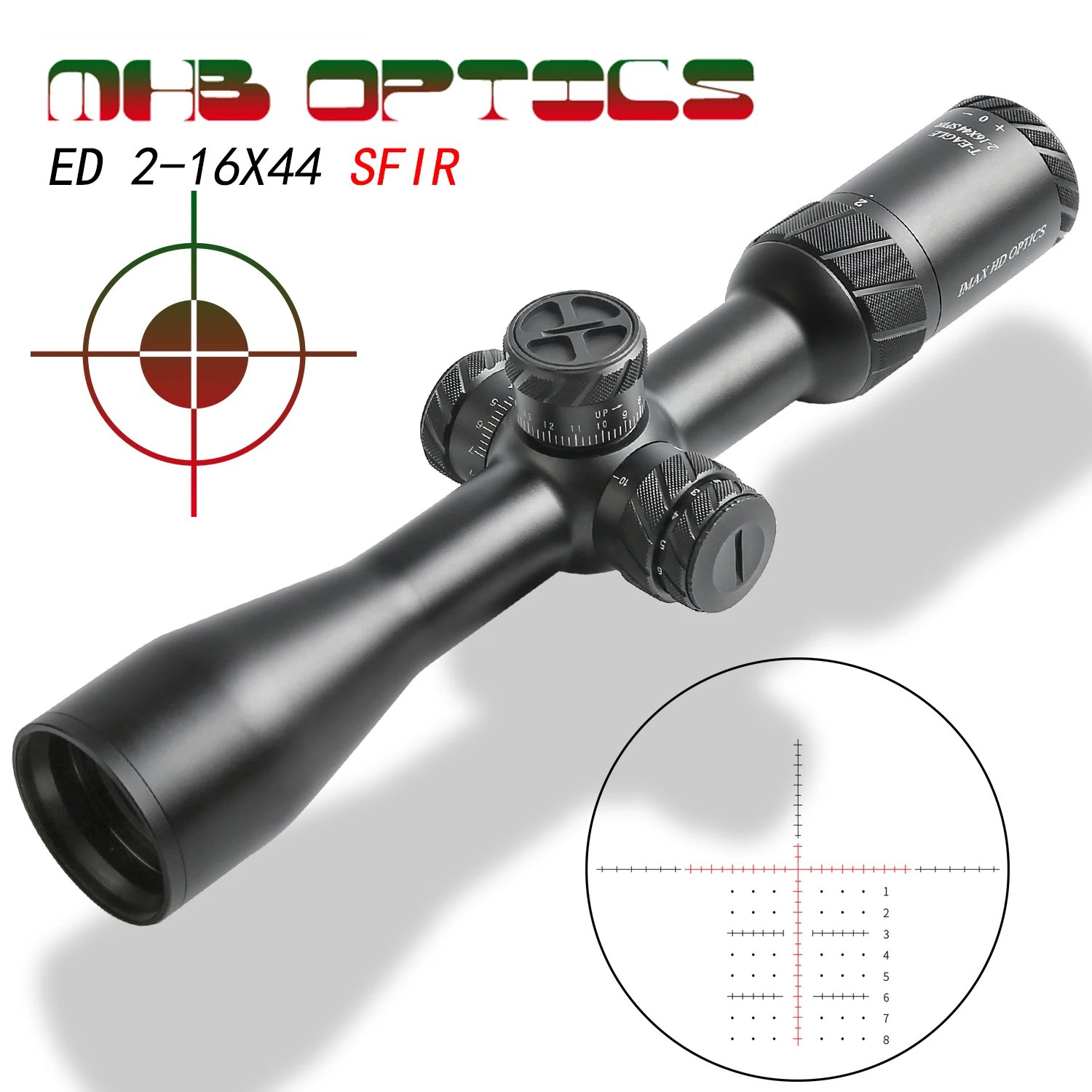 

T-EAGLE-IMAX ED2-16X44 SF Hunting Rifle Optical Sight Ultra Clear Imaging High Intensity Impact Resistant Sniper Mirror