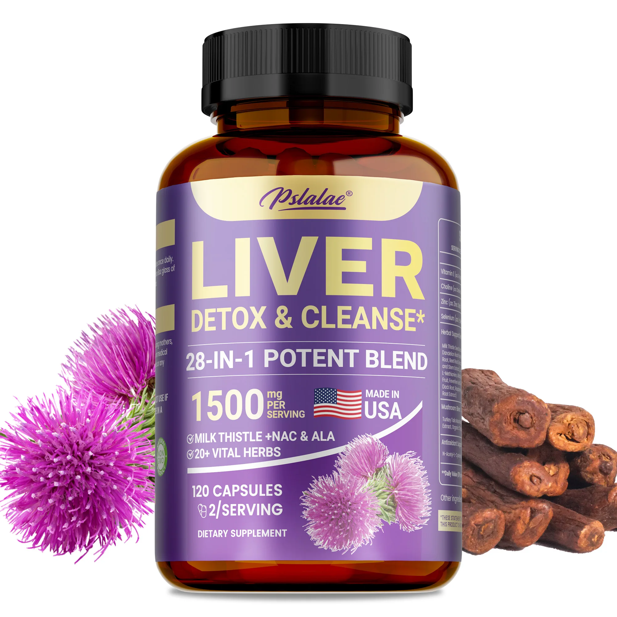 

28-in-1 Liver Cleanse Repair - with Milk Thistle, Artichoke Extract, Cleansing Colon,Supports Intestinal Health, Improves Energy