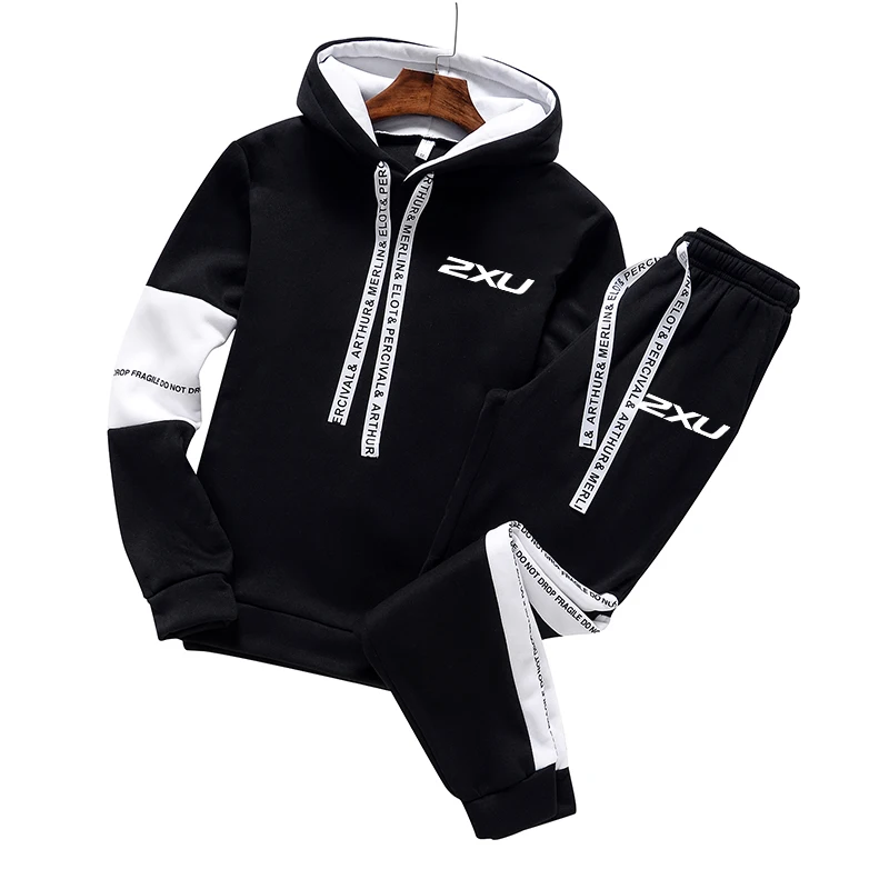

Sports Hot Sale Men's Tracksuit Hooded Long Sleeves Casual Single Piece Sweatshirts And Daily Sweatpants Comfort Outdoor Jogging