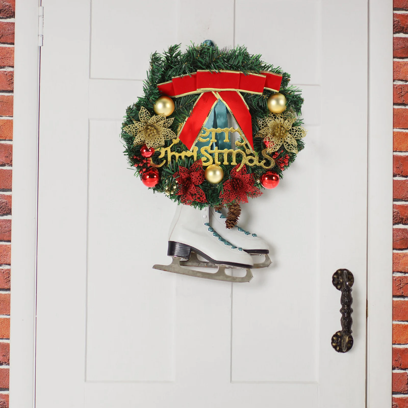 

Christmas Wreath Decoration Decorations Outdoor Small Ornament Artificial Wreaths